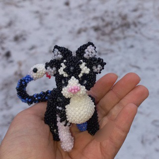 ❄🐾Булка с бисером🐾❄