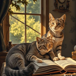 Книги и котики 📚🐾