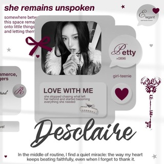 desclairè. ♡