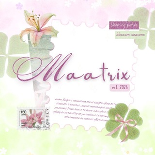 𝜗ৎ @MAATRIX: JASTIP USERNAMES.