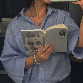 a girl with her books