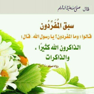 سبق المفردون الذاكرون الله كثيرًا والذاكرات.🌱